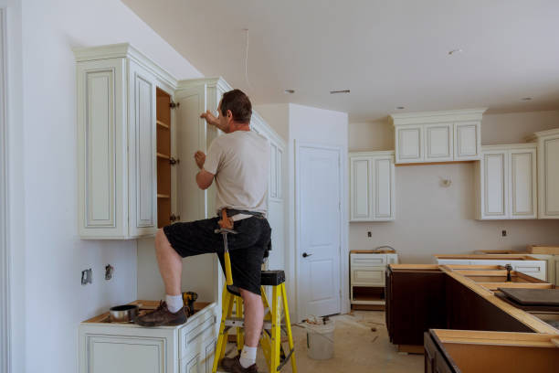 Open concept kitchen conversion in Frederick by JMT Kitchen Cabinet